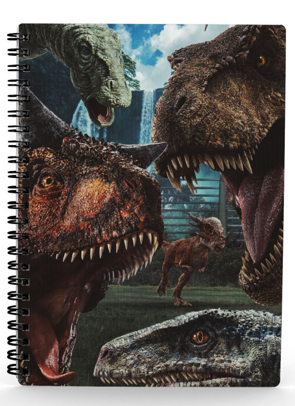 Jurassic World Notizbuch mit 3D-Effekt Selfie