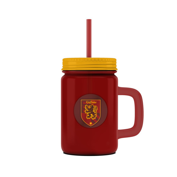 Harry Potter Mason Jar Glas Gryffindor Logo