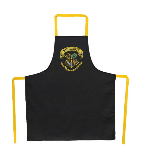 Harry Potter Kochschürze Hogwarts Logo Black
