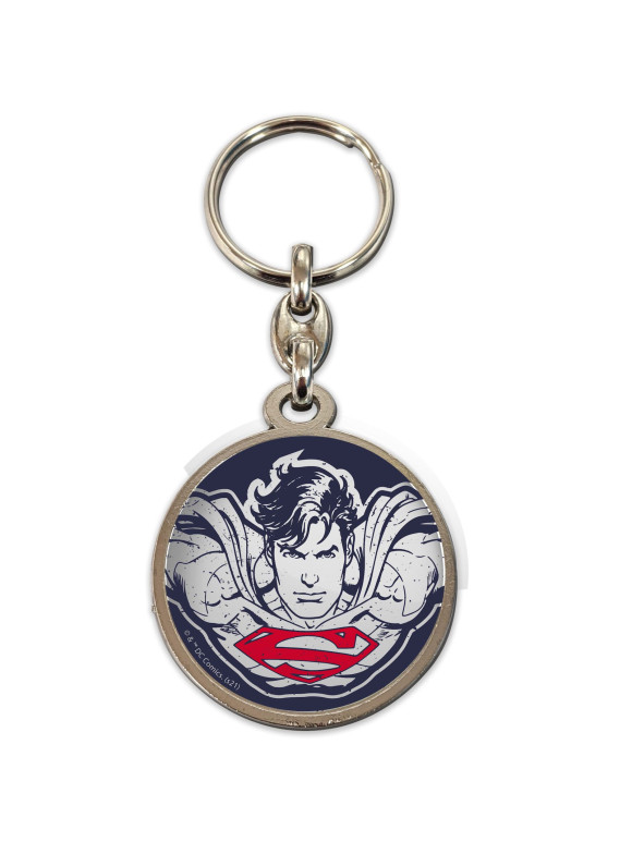 DC Comics Metall-Schlüsselanhänger Superman Face 7 cm
