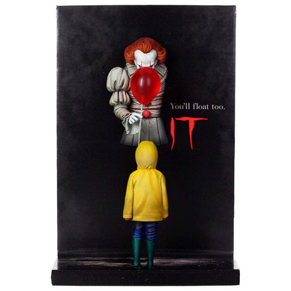Stephen Kings Es Poster PVC Figur Pennywise & Georgie 20 cm