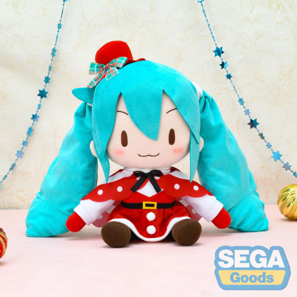 Character Vocal Series 01: Hatsune Miku Fuwa Petit Plüschfigur Hatsune Miku Christmas LL 35 cm 