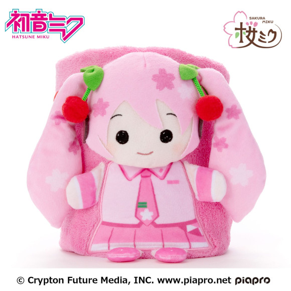 Hatsune Miku Roll-Up Plüschfigur Sakura Miku 20 x 15 cm