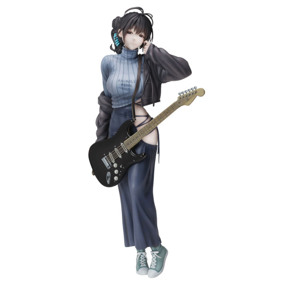 Juroku Illustration PVC Statue Guitar Meimei Backless Dress 26 cm