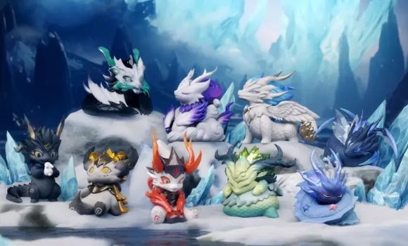 Original Character Sammelfiguren Party with Dragons Together with Loong 10 cm Sortiment (8)    