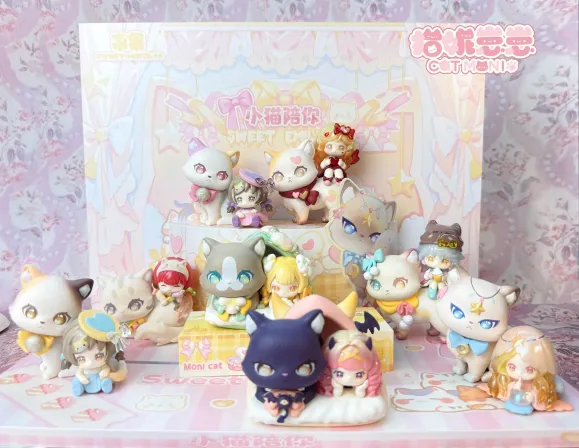 Original Character Sammelfiguren Cat Nizizi-Kitten with you 8 cm Sortiment (6)     