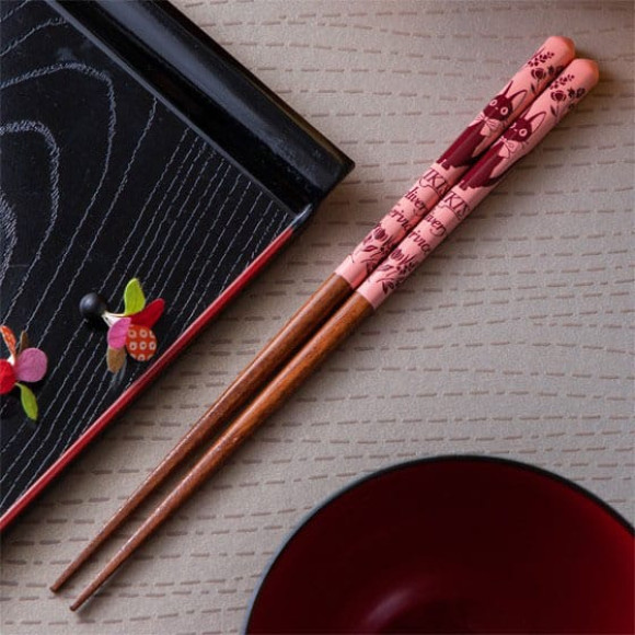 Studio Ghibli lackierte Essstäbchen Kikis kleiner Lieferservice pink 21 cm