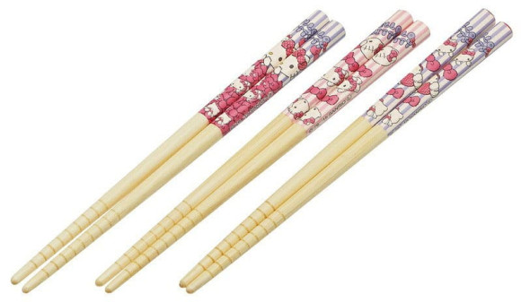 Hello Kitty Bambus Essstäbchen Set Hello Kitty