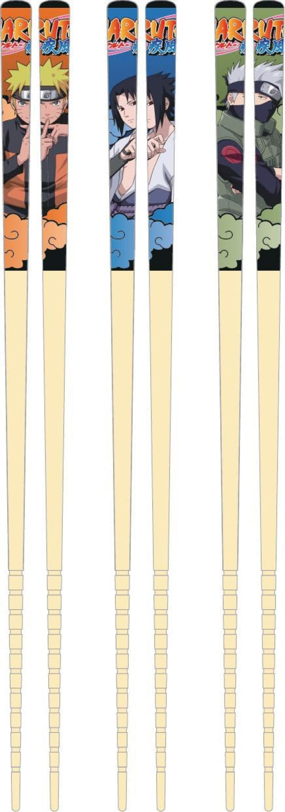 Naruto Bambus Essstäbchen 3er-Set Team 7