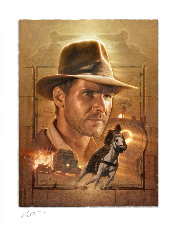 Indiana Jones Kunstdruck Pursuit of the Ark 46 x 58 cm - ungerahmt