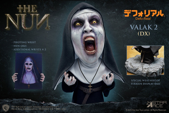 The Nun Valak (Open mouth) Defo-Real Series Vinyl Figur Deluxe 15 cm