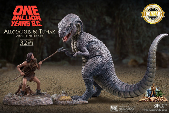 Eine Million Jahre vor unserer Zeit Allosaurus & Tumak Soft Vinyl Statuen