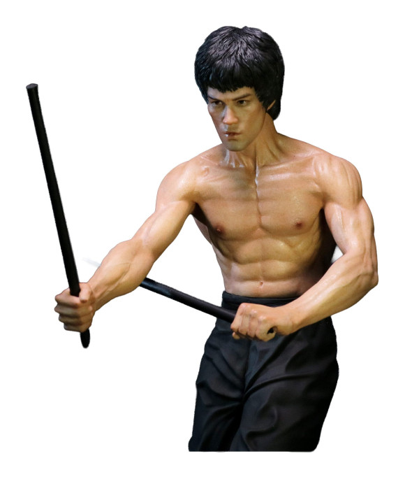 Der Mann mit der Todeskralle My Favourite Movie Statue 1/6 Bruce Lee Kali Sticks Fight Normal Basement  Version 30 cm