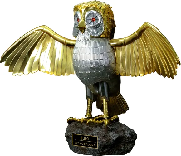 Kampf der Titanen Statue Ray Harryhausens Bubo Gold Patina Edition Normal Ver. 34 cm