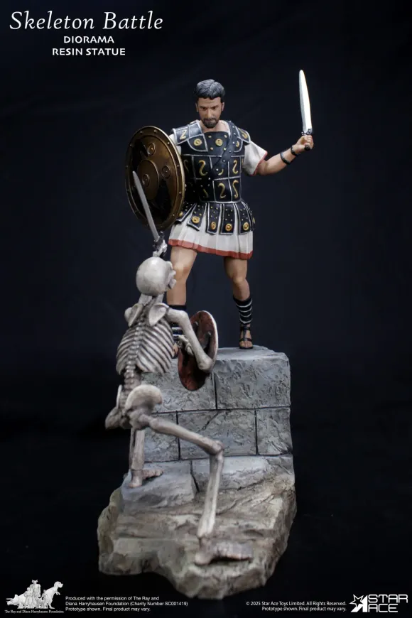Ray Harryhausen Diorama 1/8 Skeleton Battle Scene 30 cm 