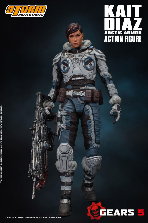 Gears of War 5 Kait Diaz Arctic Armor Actionfigur 18 cm