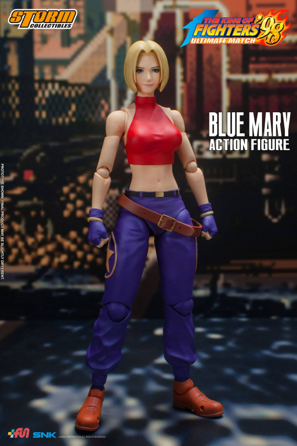 King of Fighters '98: Ultimate Match Actionfigur 1/12 Blue Mary 17 cm