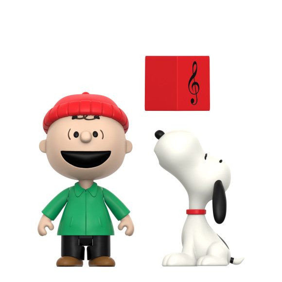 Peanuts ReAction Actionfiguren 2er-Pack Charlie Brown and Snoopy (Caroling) 10 cm                     