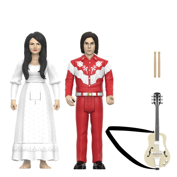 The White Stripes ReAction Actionfiguren 2er-Pack Wave 02 The White Stripes (Elephant) 10 cm  