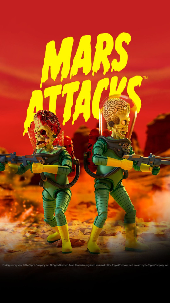 Mars Attacks Ultimates Actionfigur Martian Wave 1 (Smashing the Enemy) 18 cm