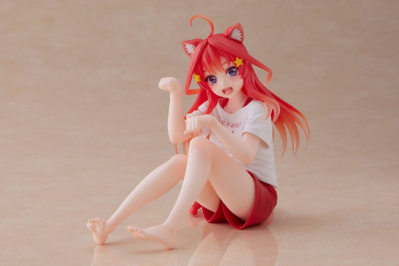 The Quintessential Quintuplets 2 PVC Statue Desktop Itsuki Nakano Newley Written Cat Roomwear Ver.