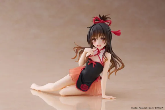 To Love-Ru Darkness PVC Statue Desktop Cute Figure Mikan Yuki Chinese Dress Ver. 13 cm      