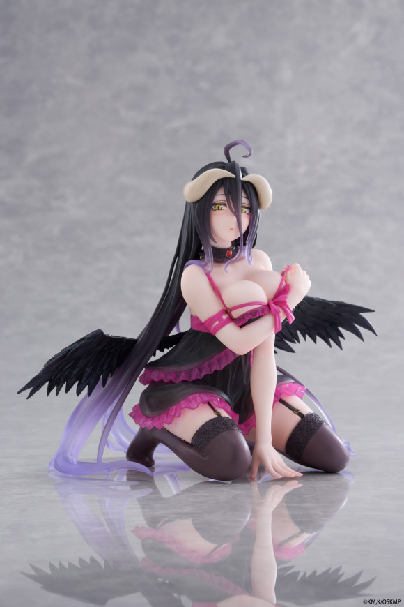 Overlord Desktop Cute PVC Figur Albedo (Negligee ver.) 13 cm