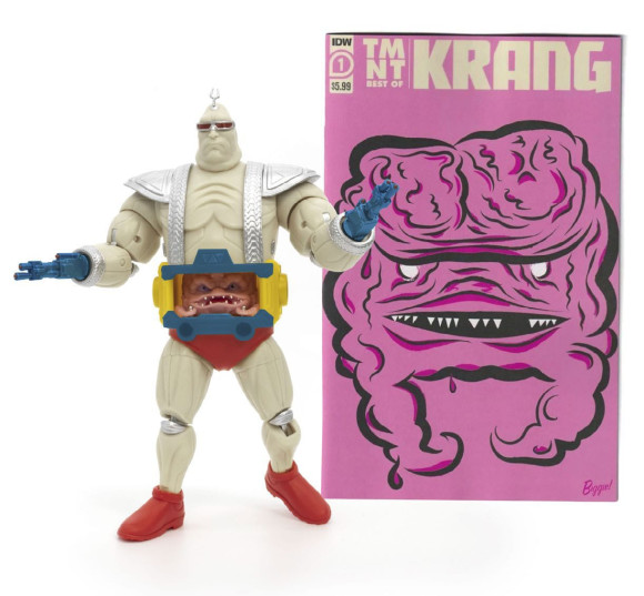 Teenage Mutant Ninja Turtles BST AXN XL Actionfigur & Comic Krang with Android Body 20 cm