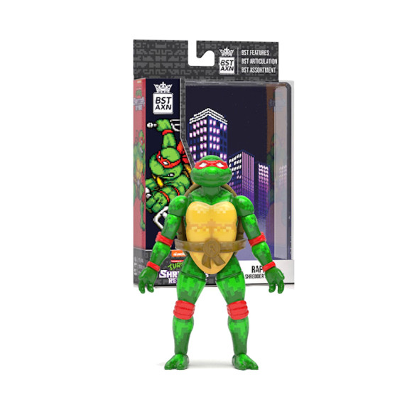 Teenage Mutant Ninja Turtles Raphael BST AXN Actionfigur NES 8-Bit 13 cm Exclusive