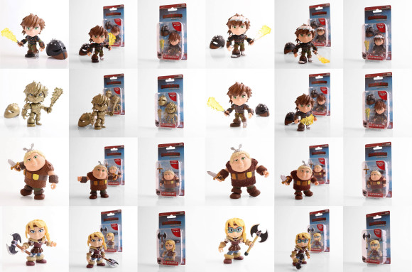 Drachenzähmen leicht gemacht Action Vinyl Minifiguren 8 cm Humans Display