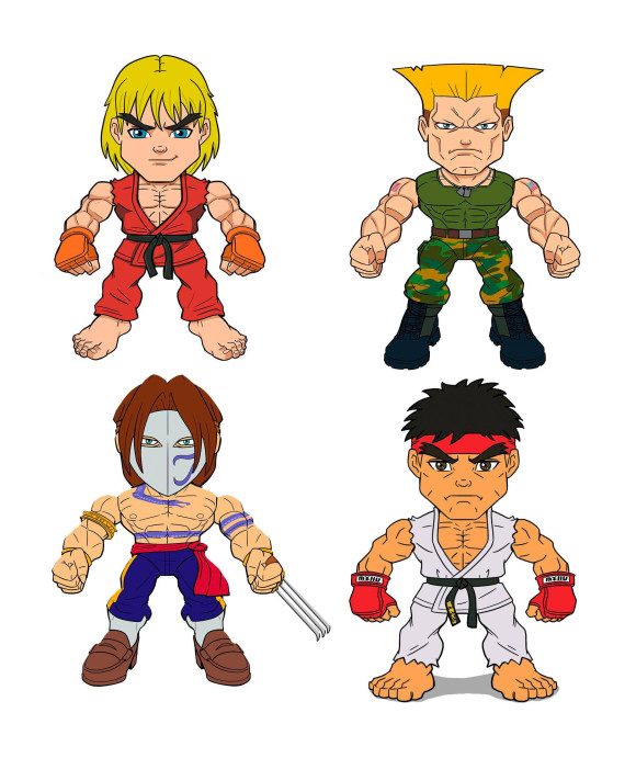 Street Fighter Wave 1 Action Vinyl Minifiguren 8 cm Display