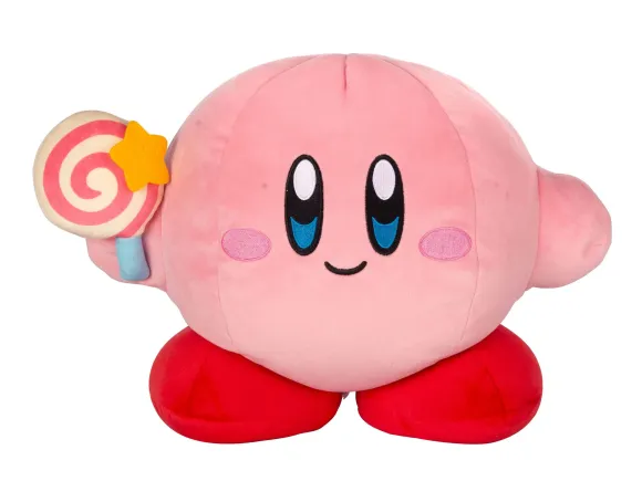 Kirby Mocchi-Mocchi Mega Plüschfigur Kirby mit unbesiegbaren Zauberstab 33 cm