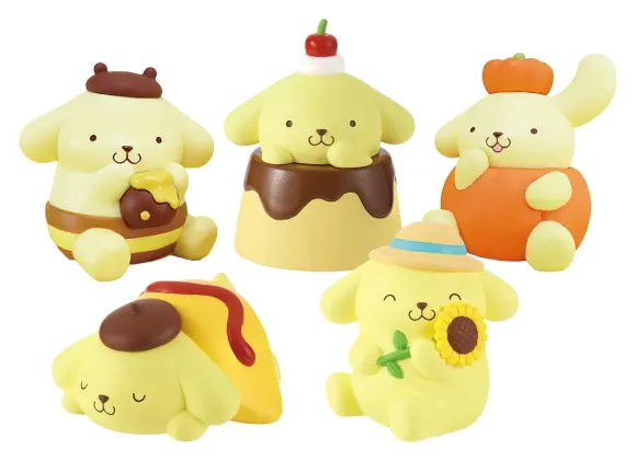 Sanrio Twinchees Minifiguren Pompompurin My Fav Color 5 cm Blind Pack Display (24)        