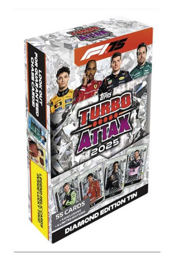 Formel 1 Turbo Attax TCG 2025 F1 Mega Tin Diamond Edition *Deutsche Version*