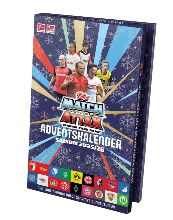 Bundesliga Match Attax Trading Cards 2025/26 Adventskalender 