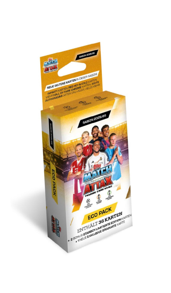 UEFA Champions League Match Attax Trading Cards 2025/26 Eco Pack *Deutsche Version*