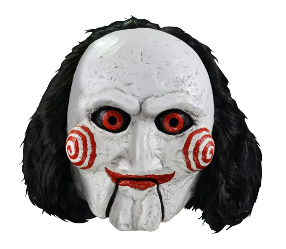 Saw Latex-Maske mit Kunsthaar Billy Puppet  