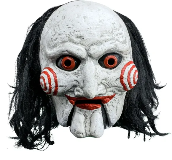 Saw Latex-Maske mit Kunsthaar Billy Puppet Moving Mouth 