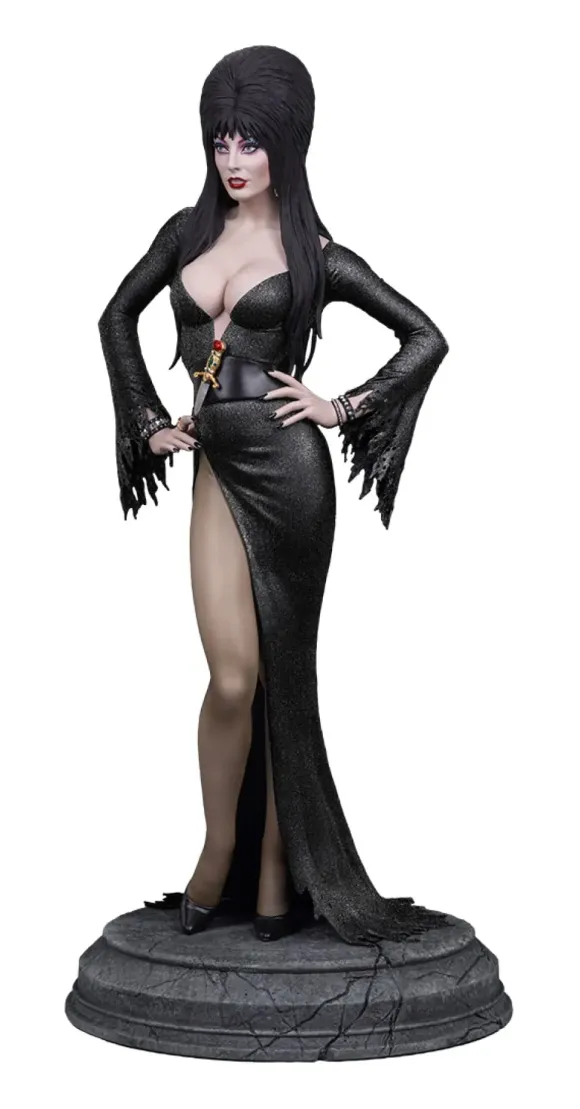 Elvira: Mistress of the Dark Maquette 1/4 Elvira (Black Glitter Dress) 48 cm