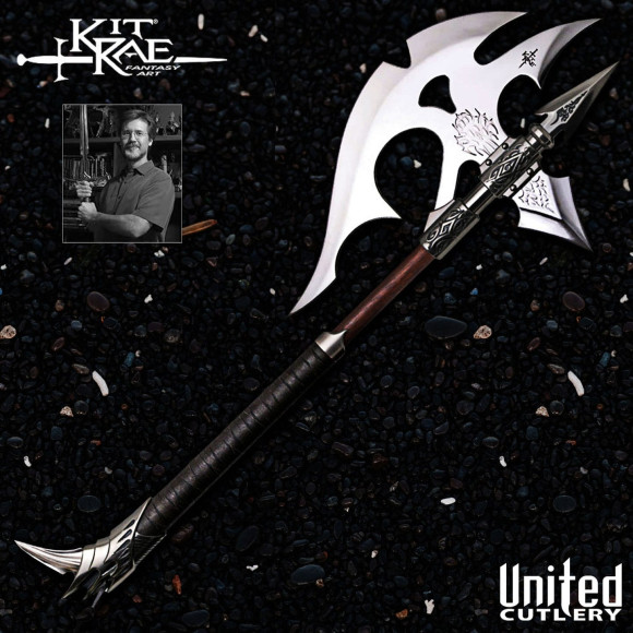 Kit Rae Swords of the Ancients Replik 1/1 Black Legion War Axe 91 cm