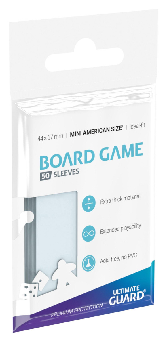 Ultimate Guard Premium Soft Sleeves für Brettspielkarten Mini American (50)