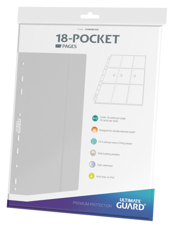 Ultimate Guard 18-Pocket Pages Side-Loading Weiß (10)