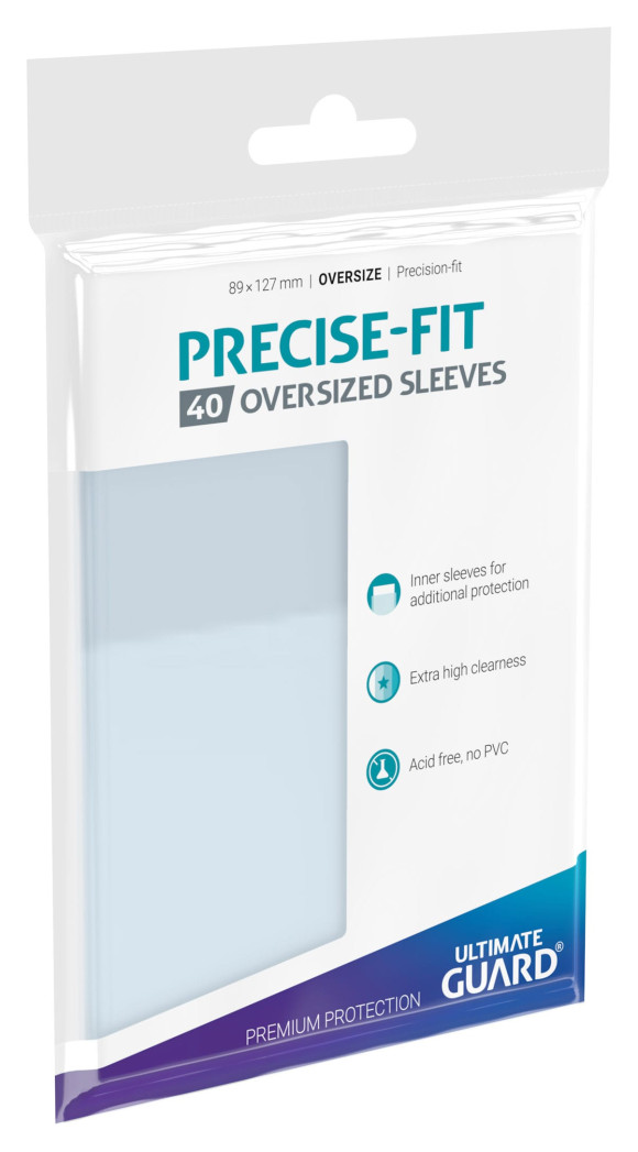 Ultimate Guard Precise-Fit Sleeves Oversized Transparent (40)