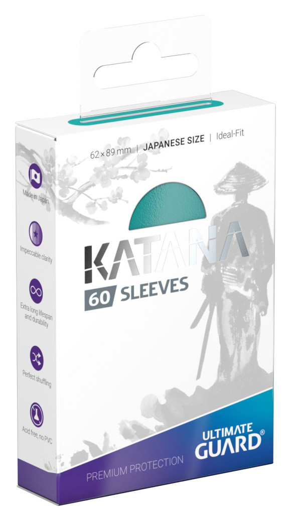 Ultimate Guard Katana Sleeves Japanische Größe Türkis (60)