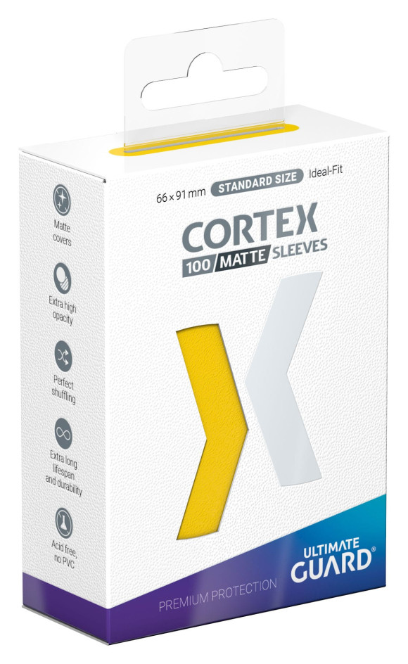 Ultimate Guard Cortex Sleeves Standardgröße Matte Yellow (100)