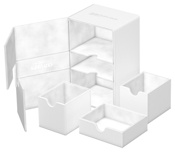 Ultimate Guard Twin Flip`n`Tray 160+ XenoSkin Monocolor Weiß