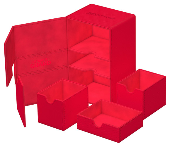 Ultimate Guard Twin Flip`n`Tray 160+ XenoSkin Monocolor Rot