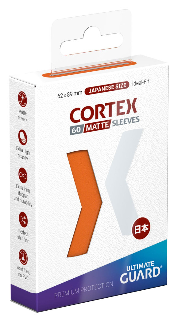 Ultimate Guard Cortex Sleeves Japanese Size Matte Orange (60)