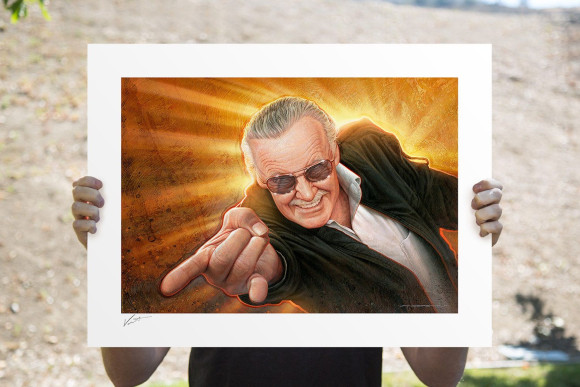 Stan Lee Kunstdruck Stan `The Man´ Lee by Jerry Vanderstelt 61 x 46 cm - ungerahmt