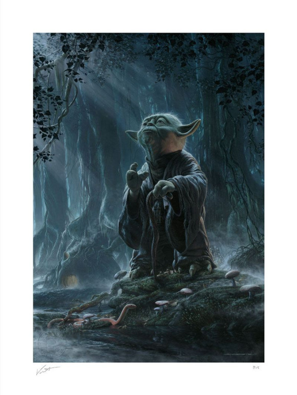 Star Wars Kunstdruck Yoda: Luminous Beings 46 x 61 cm